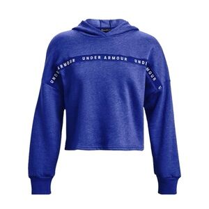 Women’s blue Under Armour cropped hooded sweatshirt | Medium